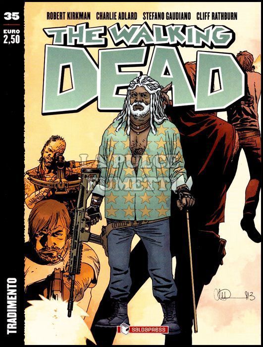 WALKING DEAD EDICOLA #    35: TRADIMENTO - COVER A - BASTONE E FUCILE